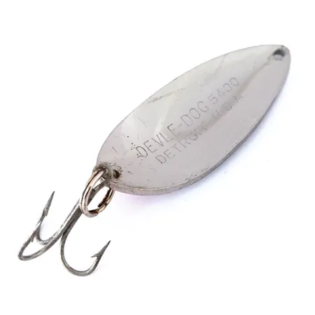 Cucharilla Dardevle Devle Dog 5400, Níquel / Rojo, 18g, Detroit, #10451