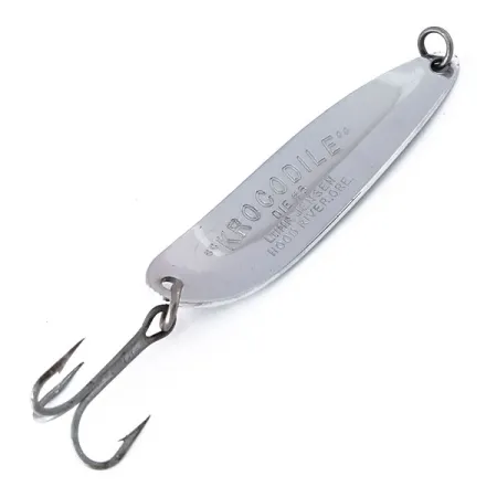 Luhr Jensen Krocodile Die #5 Cucharilla, Níquel/Verde, 21g, Prisma, #10472