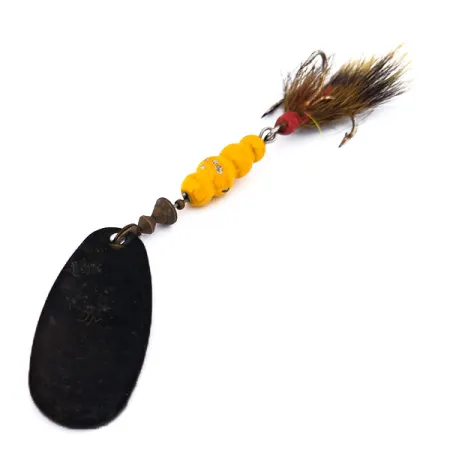 Mepps Black Fury 5 Dressed Cucharilla, Negro/Amarillo, 14g, #10474