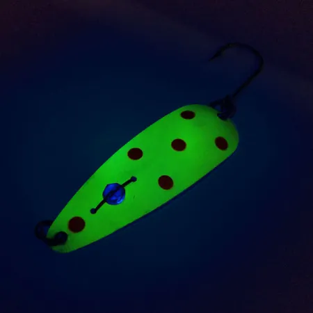 Eppinger Red Eye Evil Eye UV Cucharilla, Amarillo/Rojo, 6g, UV, #10496