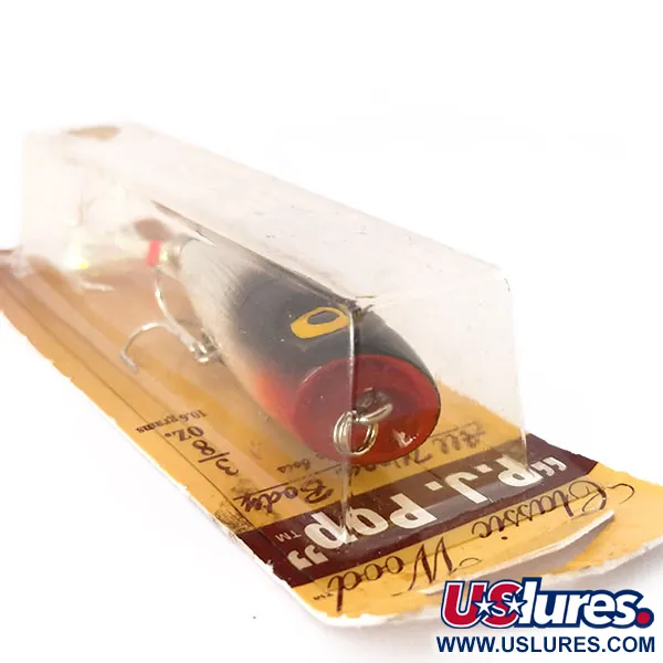 Luhr Jensen P.J.POP Popper Madera, Silver Foil/Blk Shad, 10.5g, #10499