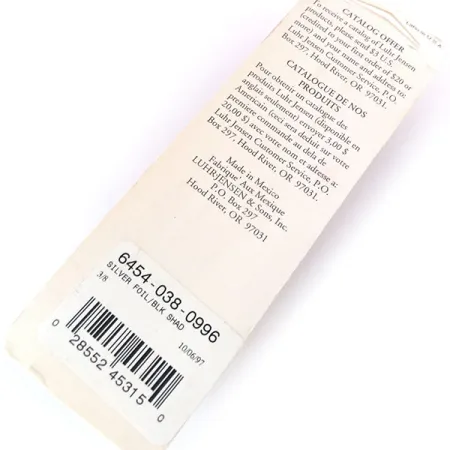 Luhr Jensen P.J.POP Popper Madera, Silver Foil/Blk Shad, 10.5g, #10499