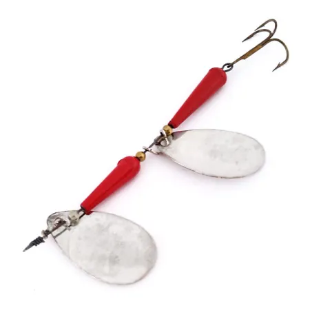 Panther Martin Simplex Tandem Cucharilla, Níquel/Rojo, 14g, Doble hoja, #10546