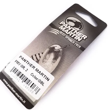 Panther Martin 2 Con Punti Cucharilla, Oro / Azul, 2.5g, Puntos, #10550