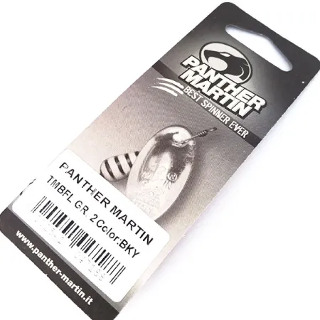 Panther Martin 2 Con Punti Cucharilla, Black/Yellow, 2,5g, Hoja Inline, #10552