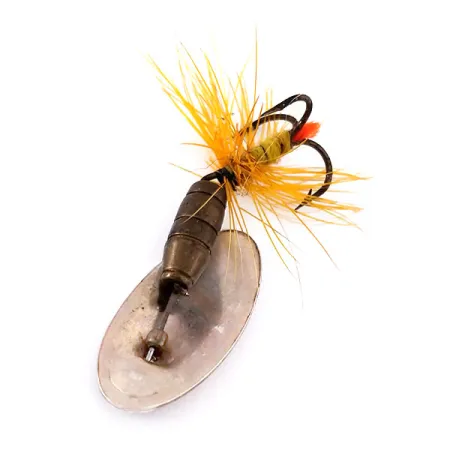 Panther Martin Zavorra con Mosca 4 Cucharilla, Oro, 3g, Pluma, #10554