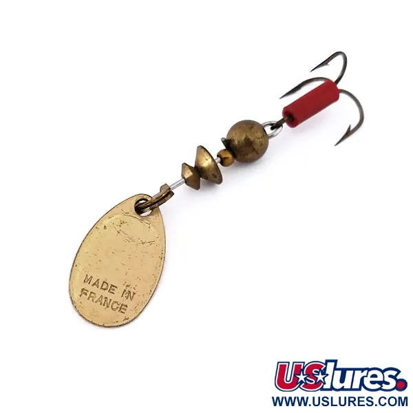 Mepps Aglia 0 Cucharilla, Latón, 2,5g, Funda roja, #10558