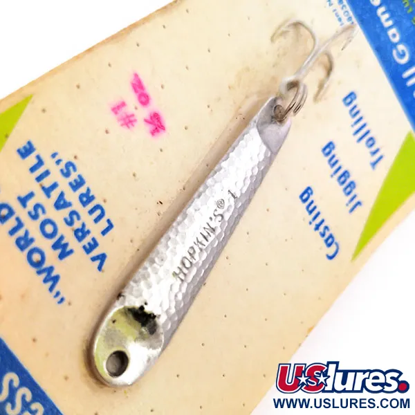 Hopkins s1 Jig Lure Jig, Níquel Martilleado, 9g, Acero Inox, #10578