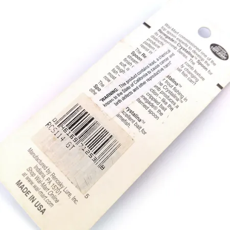 Renegade Crystalina Spoon Cucharilla, Golden Fish, 11g, Alveolada, #10579