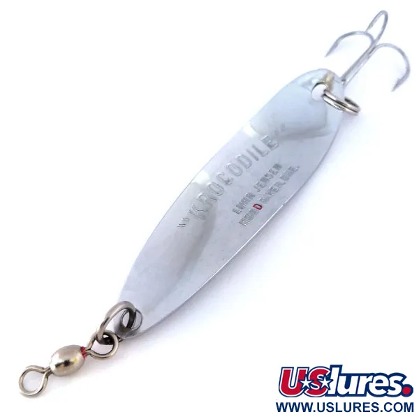 Luhr Jensen Krocodile Die #5 Cucharilla, Níquel martillado, 25g, #10586