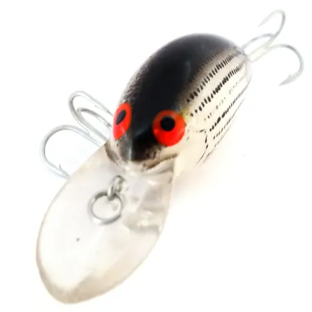 Bomber model B 4A Crankbait, Plateado/Negro, 7g, Flotante, #10605