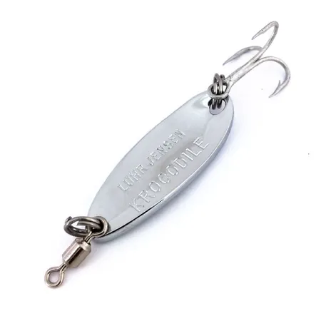 Luhr Jensen Krocodile, 1/4 oz Níquel / Azul, Cucharilla #15647