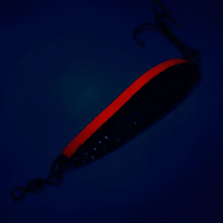 Luhr Jensen Krocodile Die #4 Cucharilla, Níquel/Naranja, 14g, UV, #10625