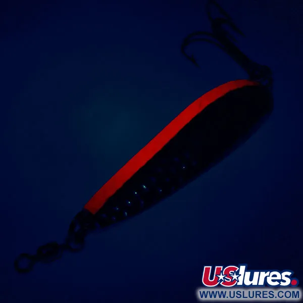 Luhr Jensen Krocodile Die #4 Cucharilla, Níquel/Naranja, 14g, UV, #10625