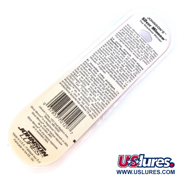 Johnson Silver Minnow Weedless, Firetiger, 7g, Cucharilla de Pesca #23019