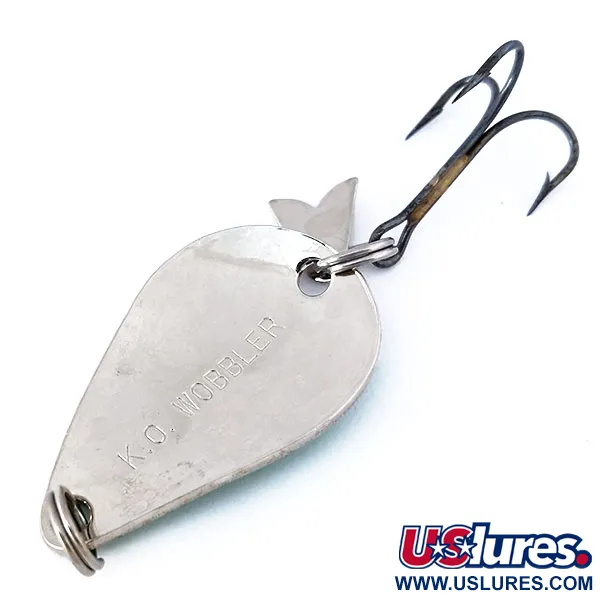 Acme K.O. Wobbler Cucharilla, Níquel / Verde, 7g, Sonic flipper tail, #10641