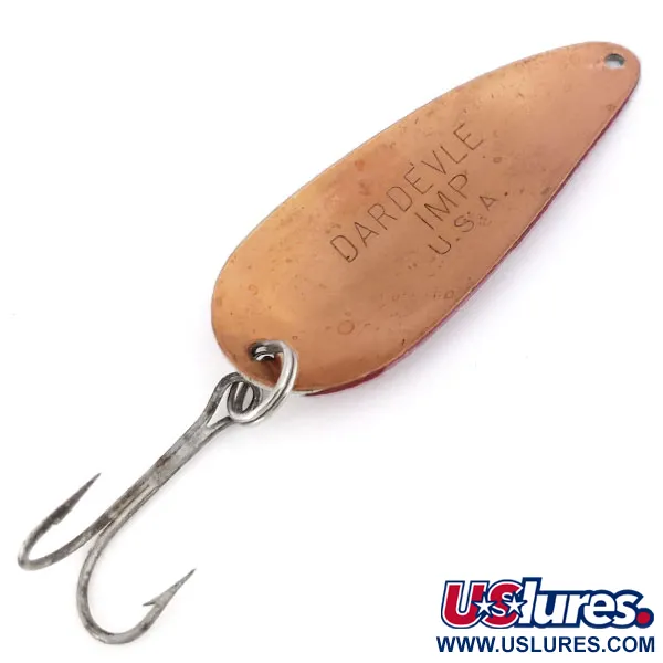 Cucharilla Eppinger Dardevle Imp Copper Back, Rojo/Blanco/Cobre, 11g, #10645