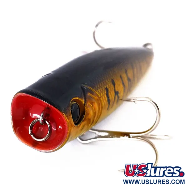 Bass Pro Shops XTS Popper, Gold Tiger, 10,5g, Señuelo superficie, #10652