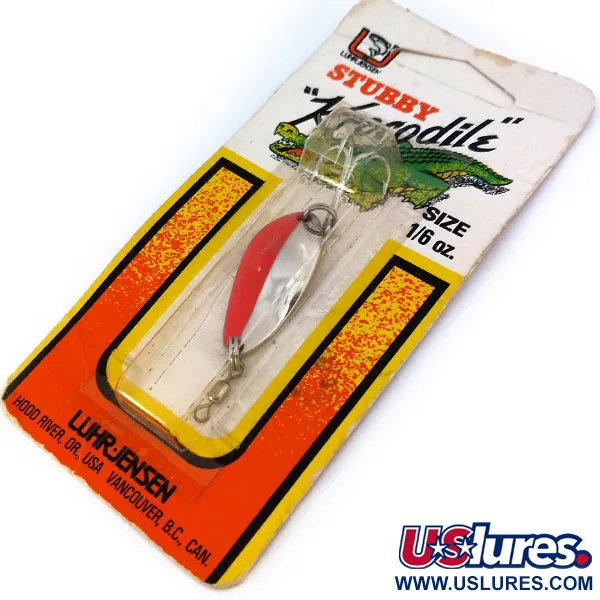 Luhr Jensen Lil' Kroc Cucharilla, Rojo/Cromo, 3.5g, Perfil Ancho, #10656