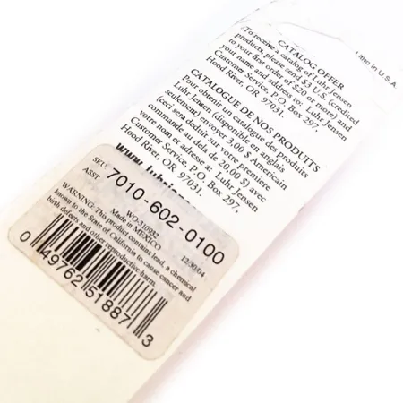 Luhr Jensen P.J.POP Popper madera, Blanco, 17g, hecho a mano, #10657