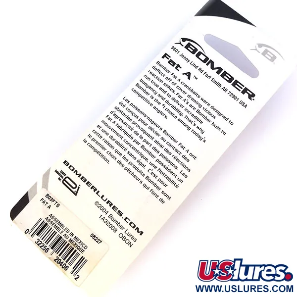 Bomber Fat A Crankbait, B03FTS, 2g, flotante, #10665