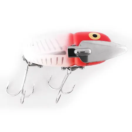 Heddon Crazy Crawler Señuelo superficie, Rojo/Blanco, 14g, Alas, #10955