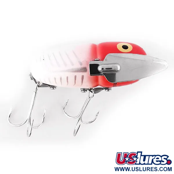 Heddon Crazy Crawler Señuelo superficie, Rojo/Blanco, 14g, Alas, #10955