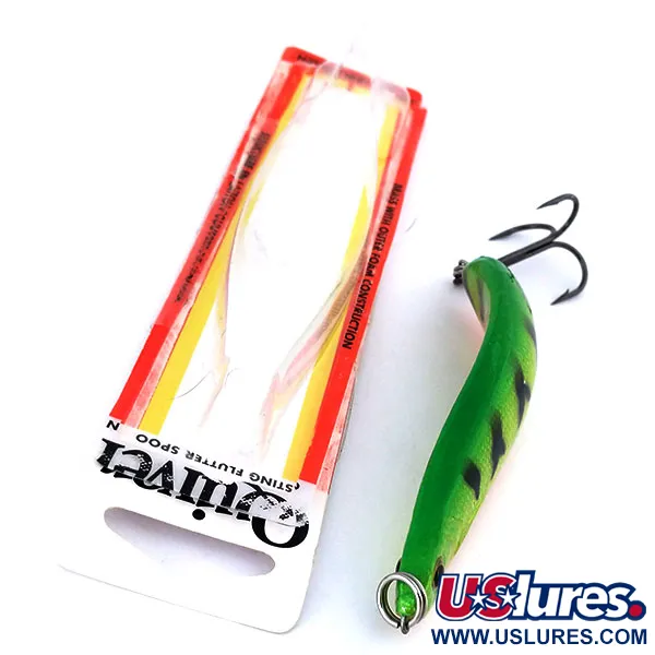 Luhr Jensen Quiver Cuchara, Fire Tiger, 39g, Luminiscente, #10694