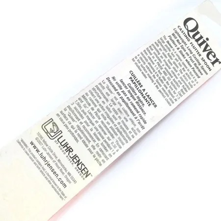 Luhr Jensen Quiver Cuchara, Fire Tiger, 39g, Luminiscente, #10694