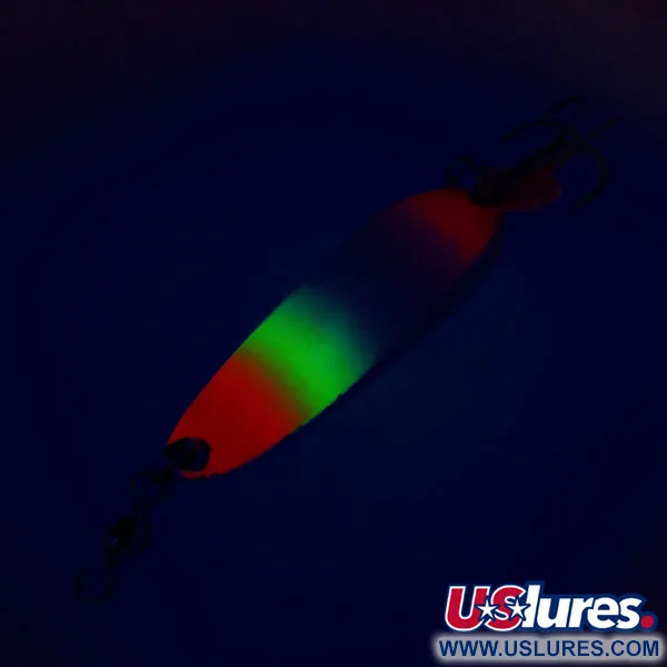 Luhr Jensen Krocodile Die #3 UV Cucharilla, Blanco / Rosa, 10g, UV, #10711