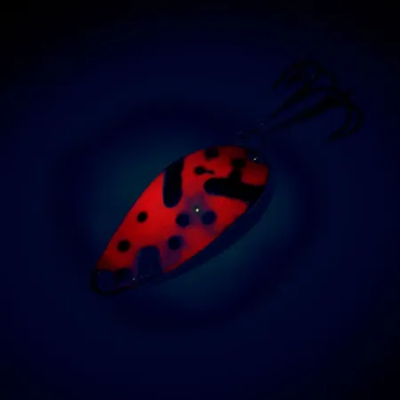 Acme Little Cleo Cucharilla, Rojo / Negro / Níquel, 3,5g, UV, #10721