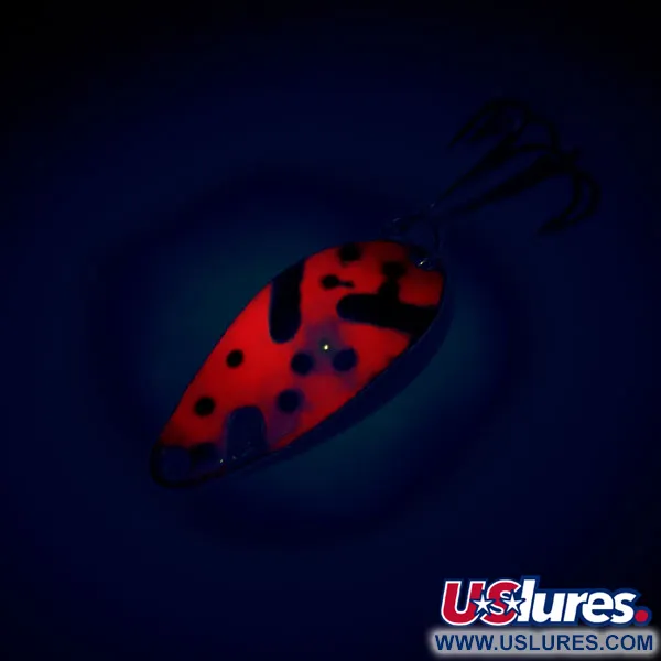 Acme Little Cleo Cucharilla, Rojo / Negro / Níquel, 3,5g, UV, #10721