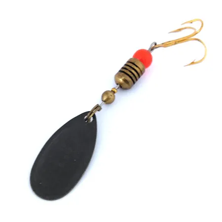 Mepps Comet 2 Cucharilla, Negro/Amarillo, 4g, Vintage 1960, #10734