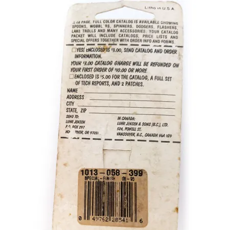 Luhr Jensen Lil' Kroc UV Cucharilla, Níquel/Rojo, 18g, UV, #10793