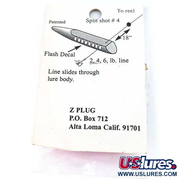 ZPlug Lures Z Plug Mini Señuelo Inline, Rosa, 2g, Línea Pasante, #10796