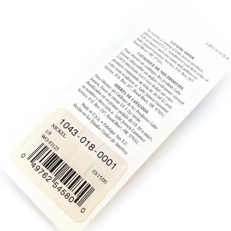 Luhr Jensen Lil Minno Cucharilla, Níquel, 4g, Textura Escamas, #10797