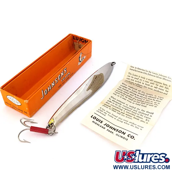 Johnson Lujon Jig Lure, Níquel, 70g, cuchara forjada, #10799