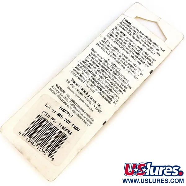 Thomas Buoyant Cucharilla, Rana, 7g, Diseño Clásico, #10836