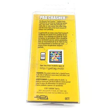 Booyah Pad Crasher Rana, Azul Amarillo, 14g, Anti-enganche, #10841