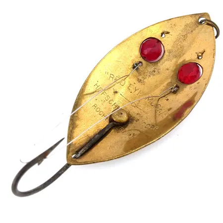 Hofschneider Weedless Red Eye Muskie Cucharilla, Bronce, 65g, Antialgas, #10850