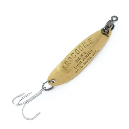 Luhr Jensen Krocodile Die #3, Oro martillado, 10g, Cucharilla, #10855