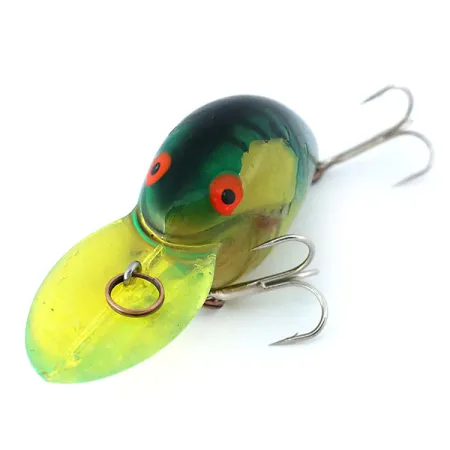 Bomber Fat A Crankbait, Verde Amarillo, 18g, Suspending, #10903