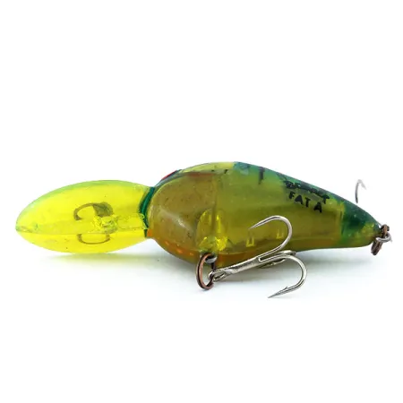 Bomber Fat A Crankbait, Verde Amarillo, 18g, Suspending, #10903