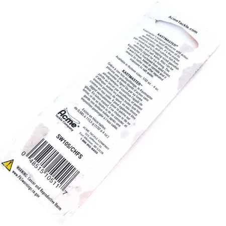 Acme Kastmaster UV Cucharilla, Níquel / Naranja, 3,5g, UV, #10908