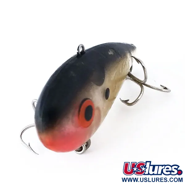 Bomber Pinfish Hard Knock Lipless, Black Red, 12g, Rattling, #10924