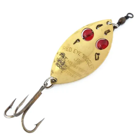 Cucharilla Hofschneider Red Eye junior, Oro / Rojo, 13g, Vidrio, #10929