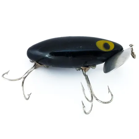 Fred Arbogast Jitterbug Señuelo Superficie, Black, 14g, Babero Metal, #10941