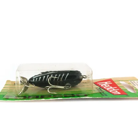 Heddon Tiny Torpedo Señuelo, Black / White, 7g, Hélice trasera, #10950