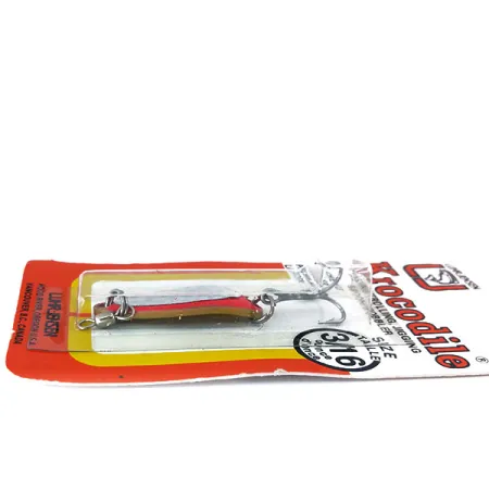 Luhr Jensen Krocodile UV Cuchara, Fire / Plata, 7g, UV-Finish, #10977