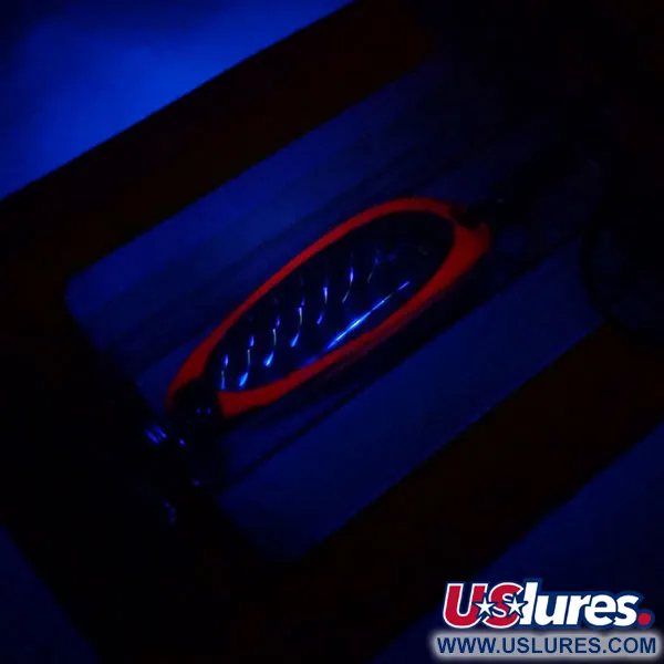 Luhr Jensen Krocodile UV Cuchara, Fire / Plata, 7g, UV-Finish, #10977